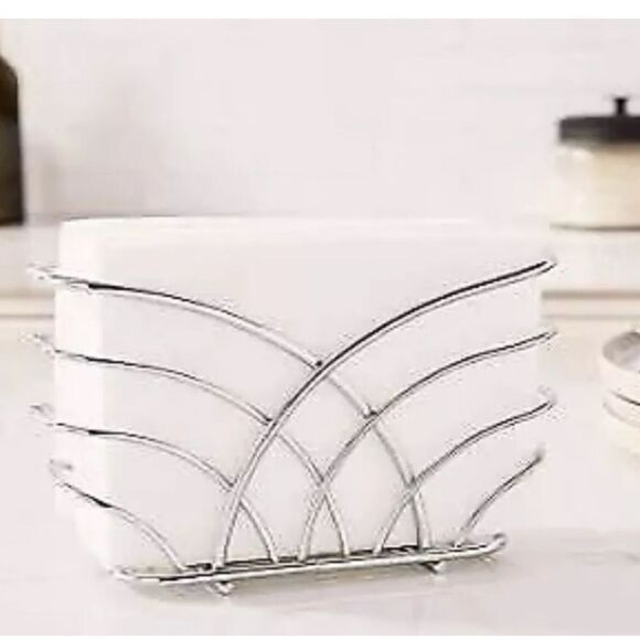 LEVIMETREE Silver Napkin Holder Stainless Steel Napkin Holders for Tables NEW - Picture 2 of 7
